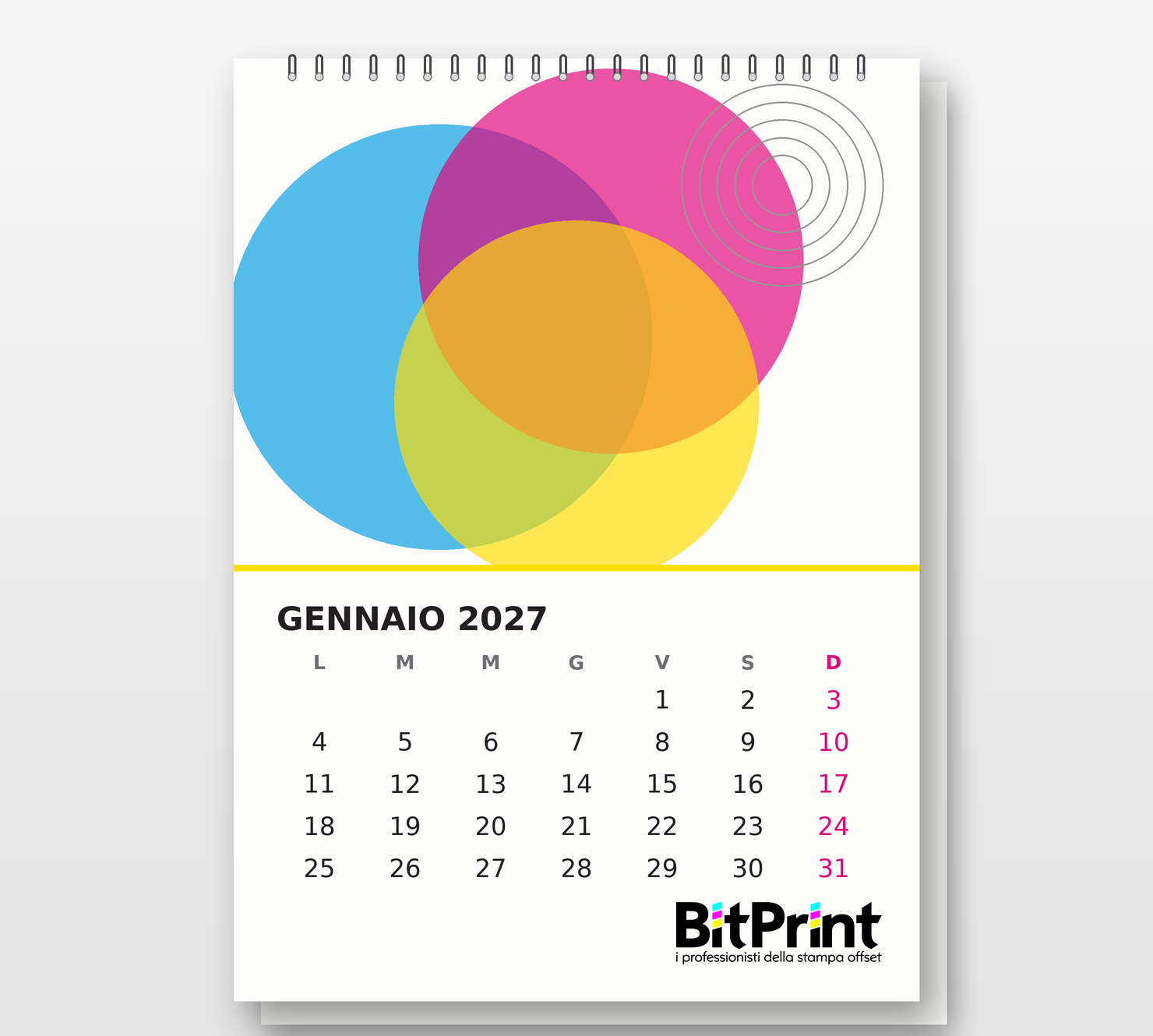Calendario da parete con spirale